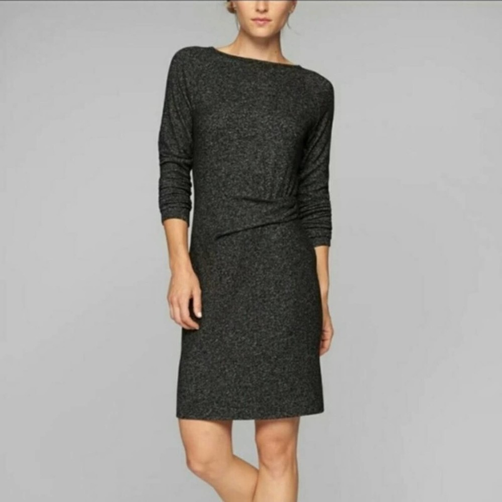 Athleta Light Gray Marled Solitude Dress Size XXS